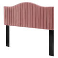 Pink Velvet Tufted Twin Size Headboard S190122