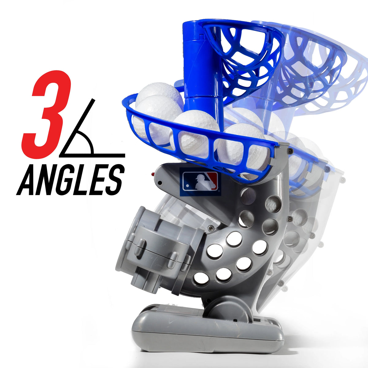 Electronic Baseball Pitching Machine with 6 Plastic Baseballs D43063
