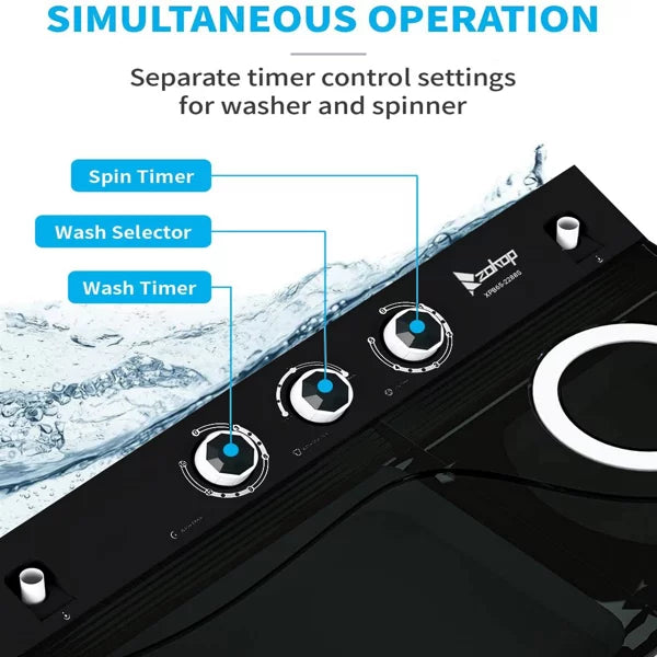 26Lbs Semi-automatic Twin Tub Washing Machine T6243