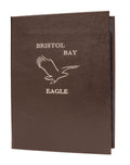 Bonded Leather Casebound Menu, 5½ x 8½, Mahogany Y488057