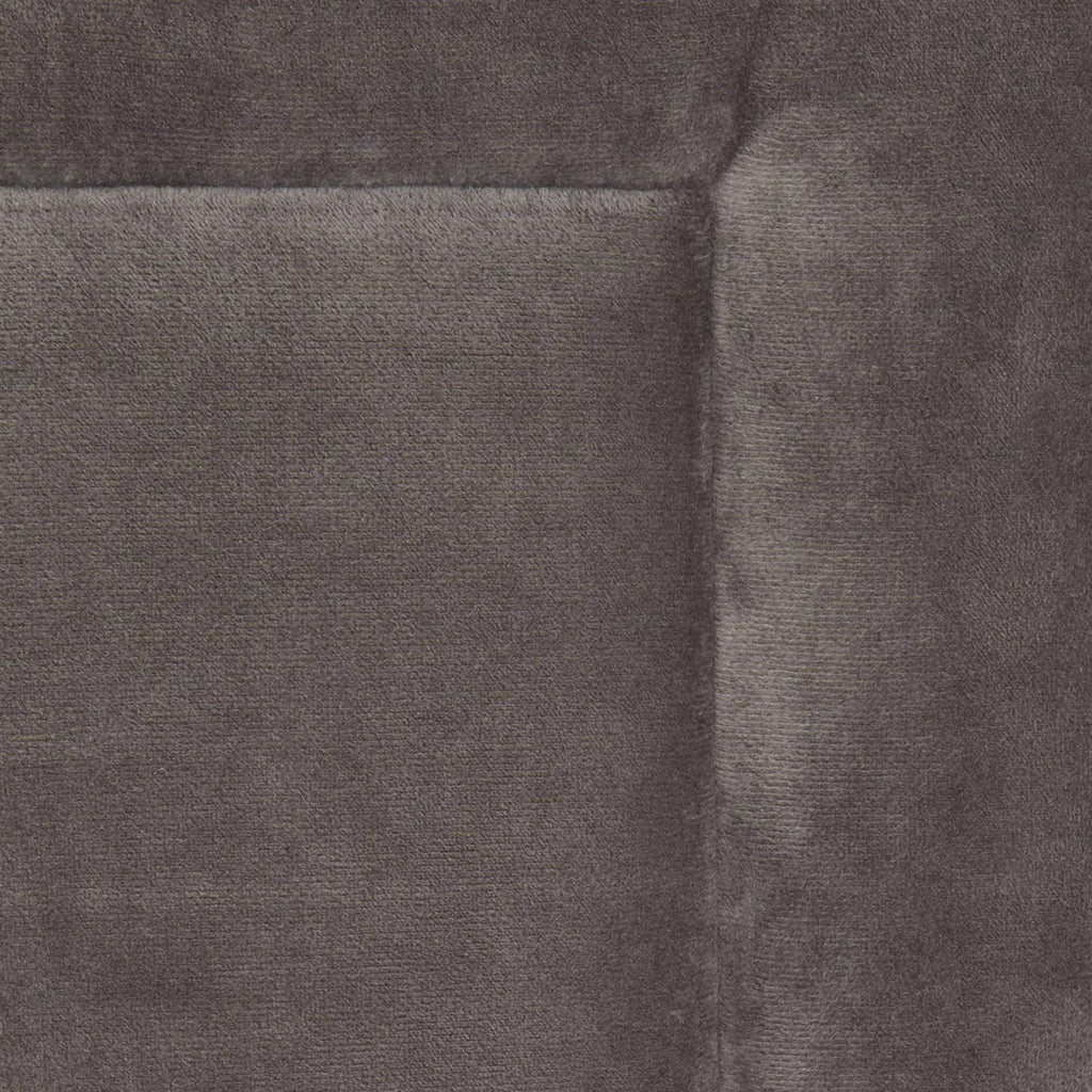 Dark Grey Velvet Dog Crate Mat and Pet Bed H9908