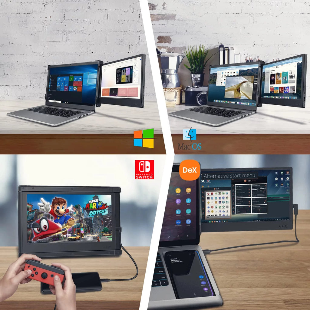 Laptop Screen Extender 12" Full HD IPS Dual Monitor Z987