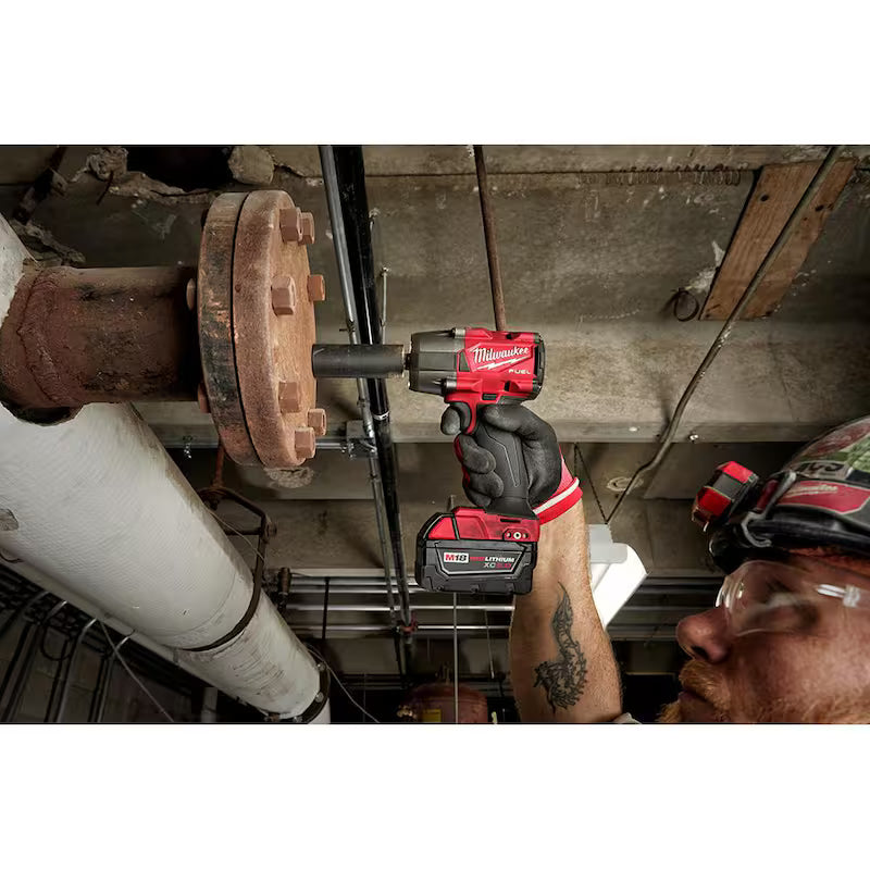 18V Lithium-Ion Brushless Cordless 3/8 in. Mid-Torque Impact Wrench Kit W269