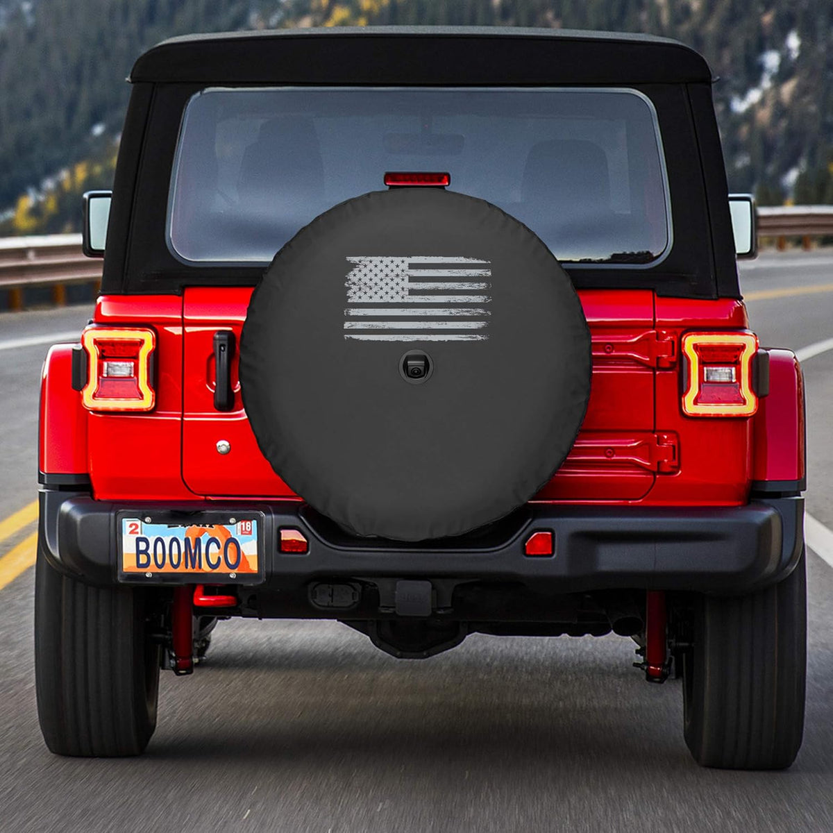 Soft JL Tire Cover with Back-up Camera N7617