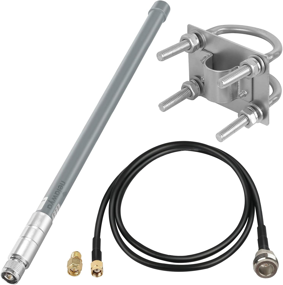 5.8dBi LoRa Antenna with 10ft Coaxial Cable White U281