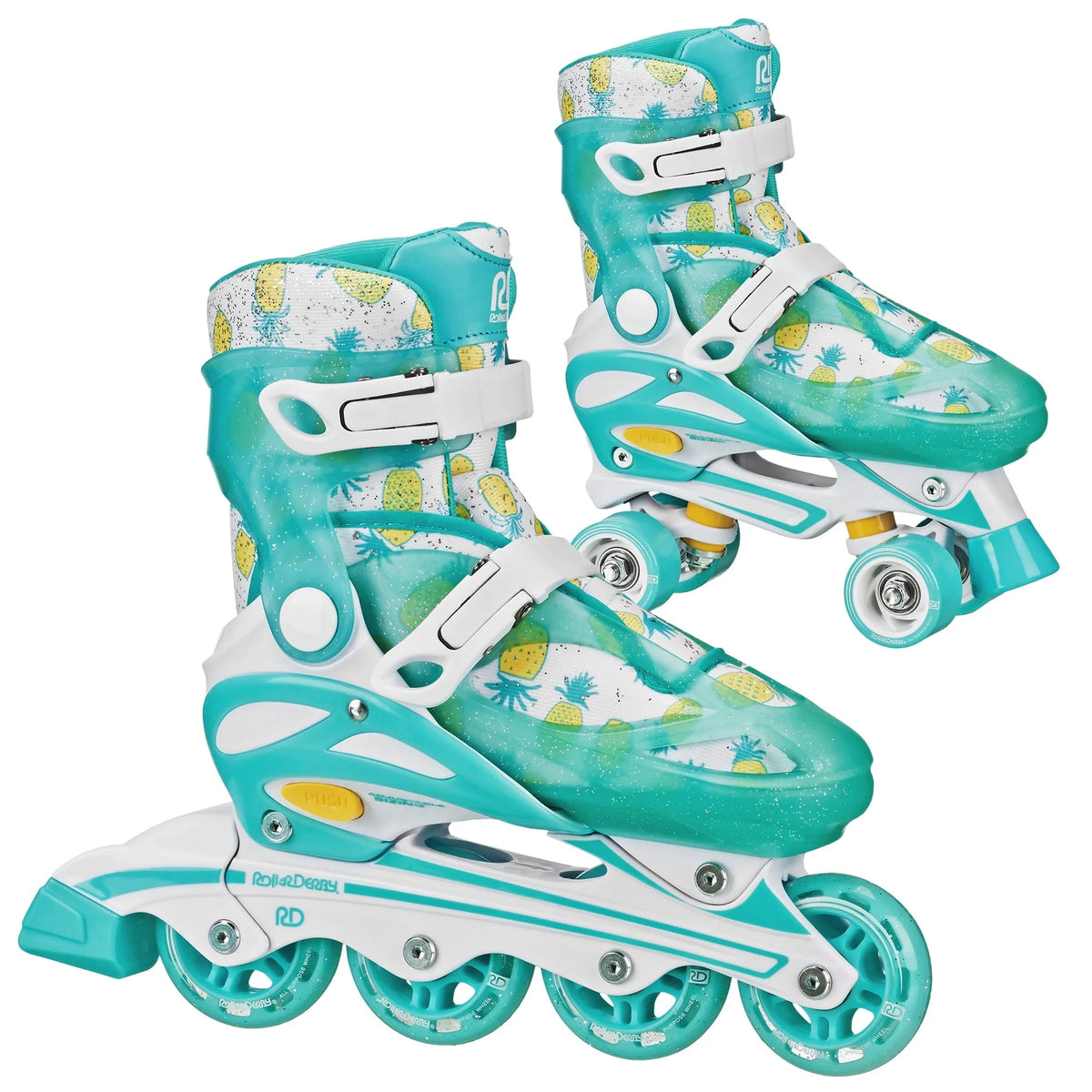 Adjustable 2-in-1 Roller and Inline Skates B24105