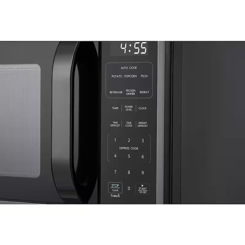 Black Stainless Steel 1,100 Watt Countertop Microwave E70801