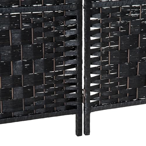 3 Panel 6FT Tall Wicker Weave Room Divider R93642