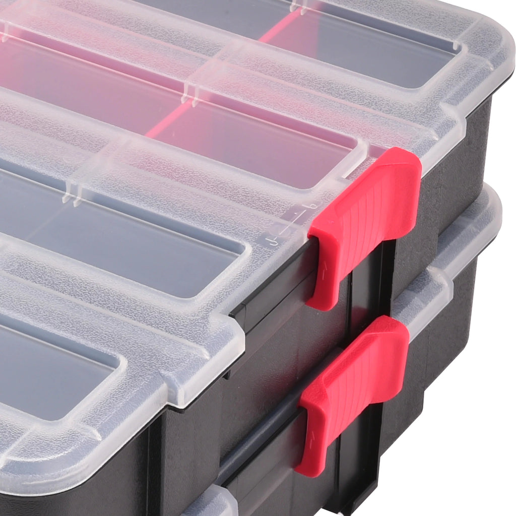 Plastic Heavy-Duty Interlocking Organizer 2-Pack S2350