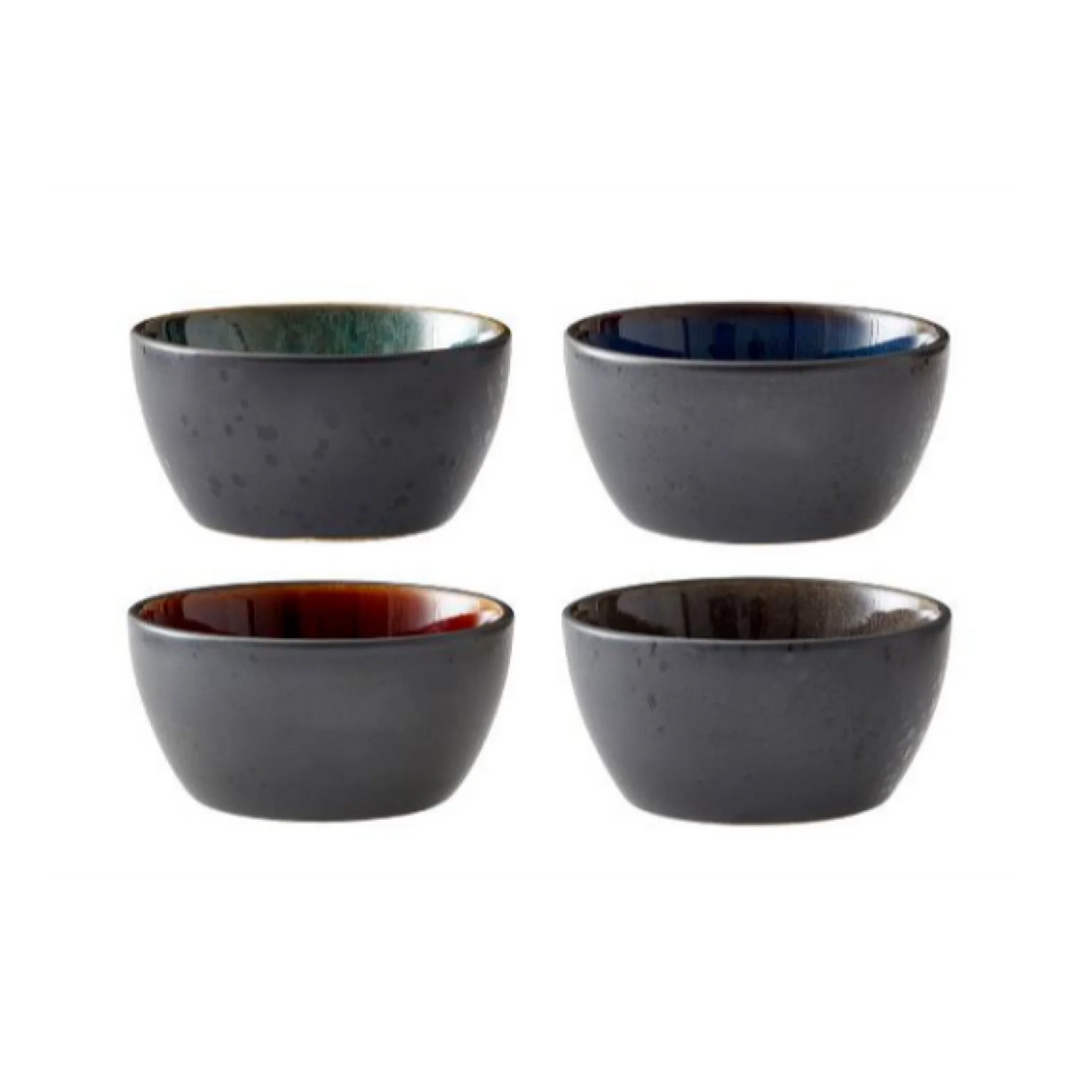 4 Pcs Black Bowl K9735