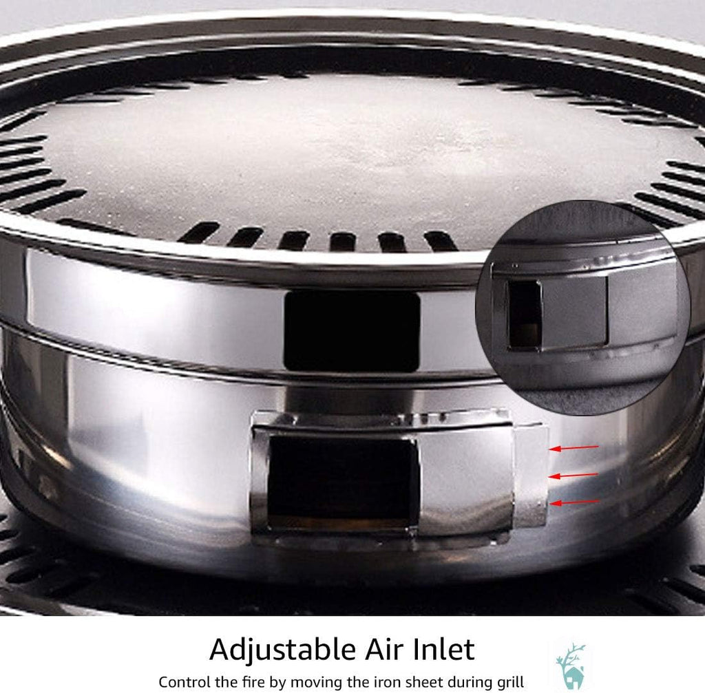 Portable Stainless Steel Charcoal Grill Z41660