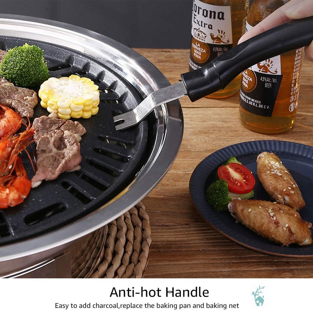 Portable Stainless Steel Charcoal Grill Z41660