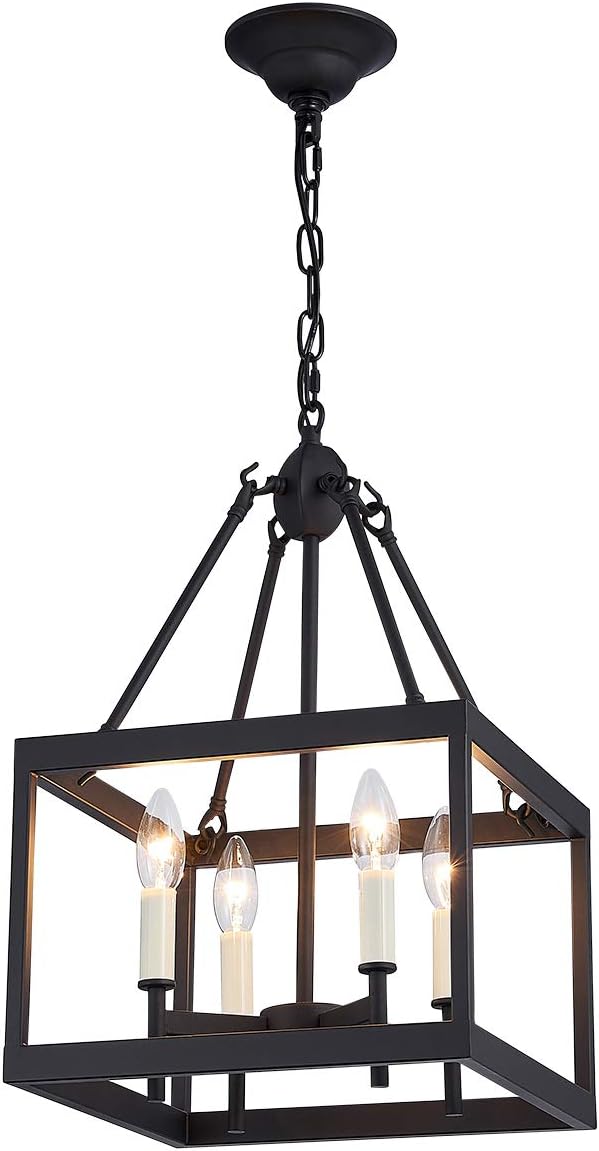 Lantern Pendant Light Iron Cage 1 E26 Bulbs Gold Plating X56307