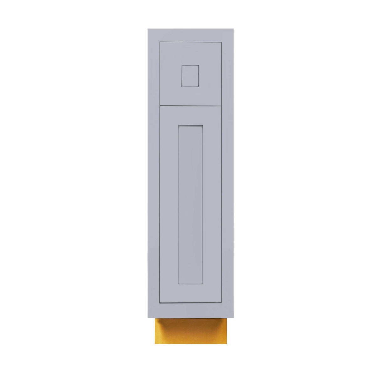 15 inch Light Gray Single Door Single Drawer Kitchen Cabinet Q3793