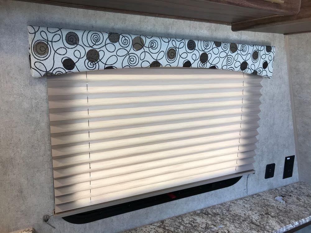 Cappuccino Pleated RV Window Shades 38 W x 24 L G558633