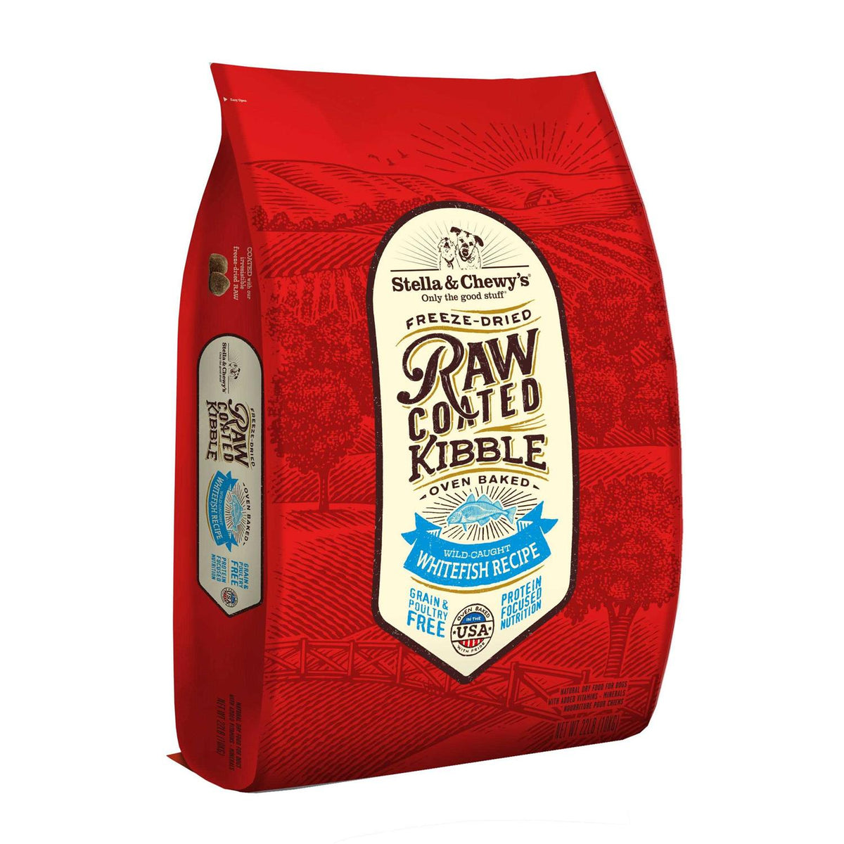 Raw Coated Dog Kibble Whitefish F860
