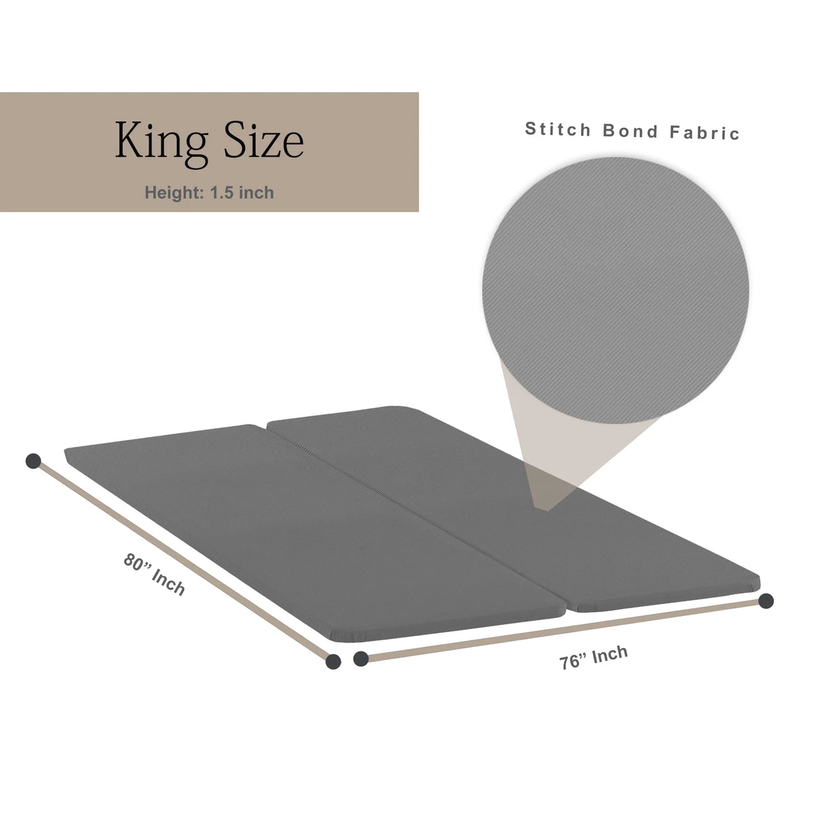 1.5 Split Wood Bunkie Board F3332