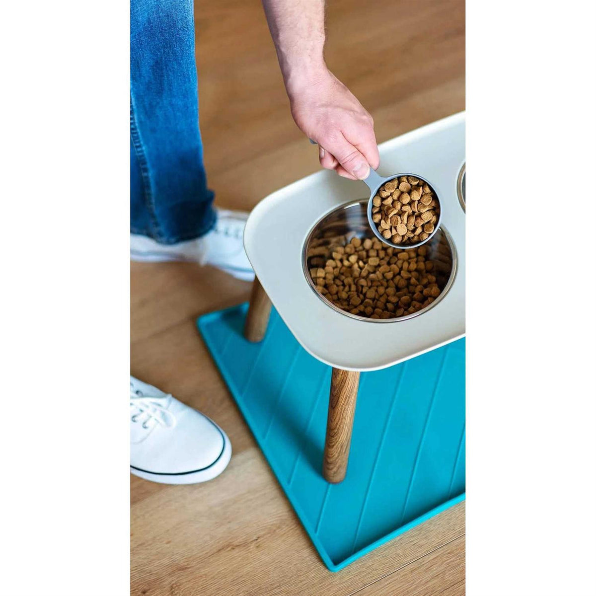 Dog Double Feeder Elevated A63275