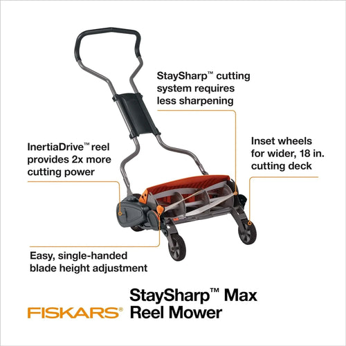 18-inch 5-Blade Push Reel Lawn Mower T91782
