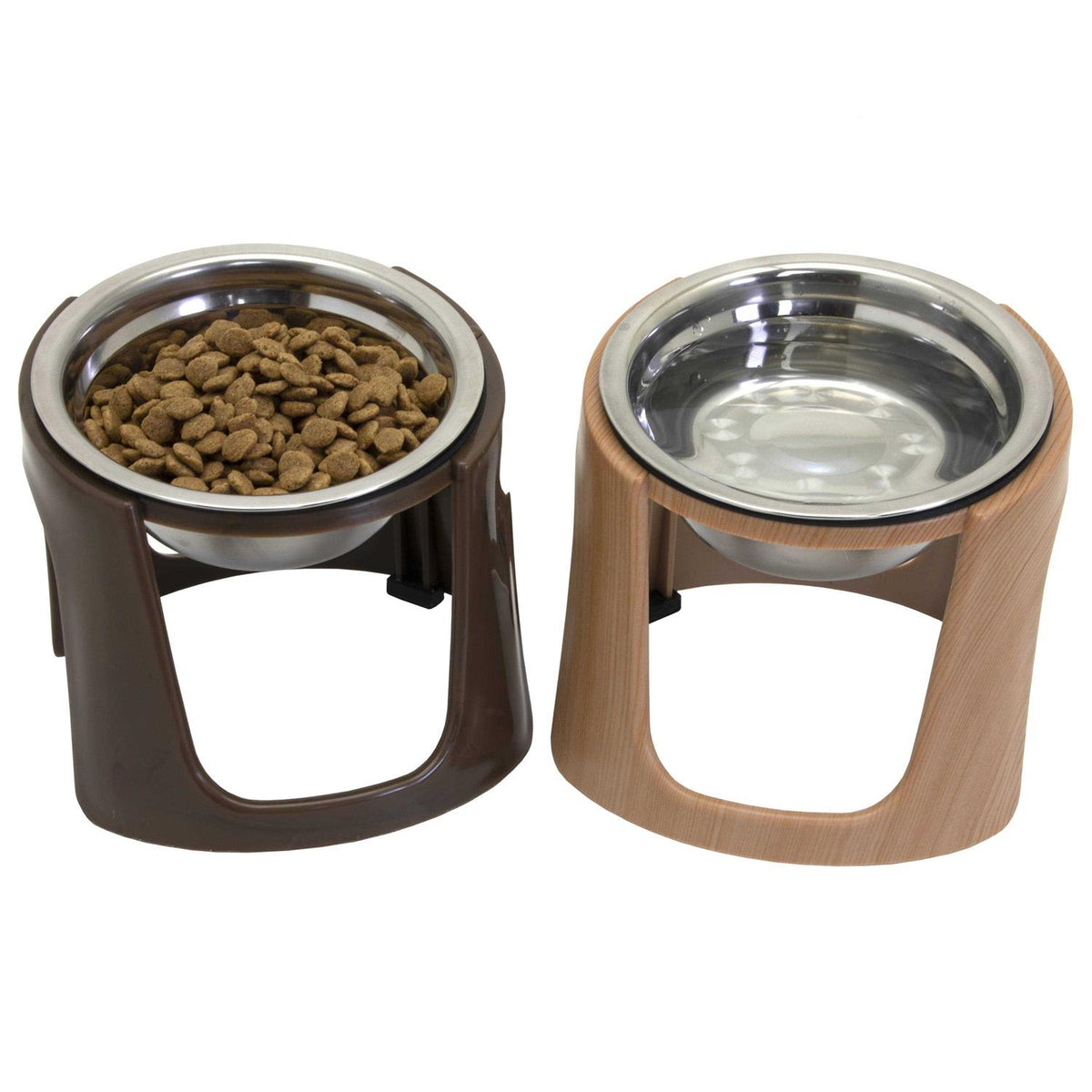 Raised Stainless Steel Food Bowls U576