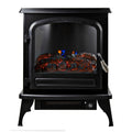 5120 BTU Electric Fireplace Heater with LED Simulated Flame, Black B540