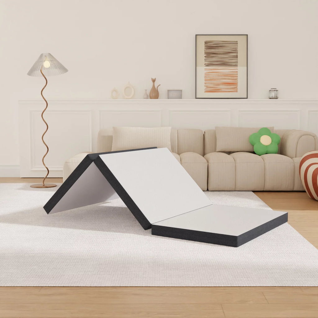 3 Inch Single Foldable Floor Mattress with Washable Cover M82393