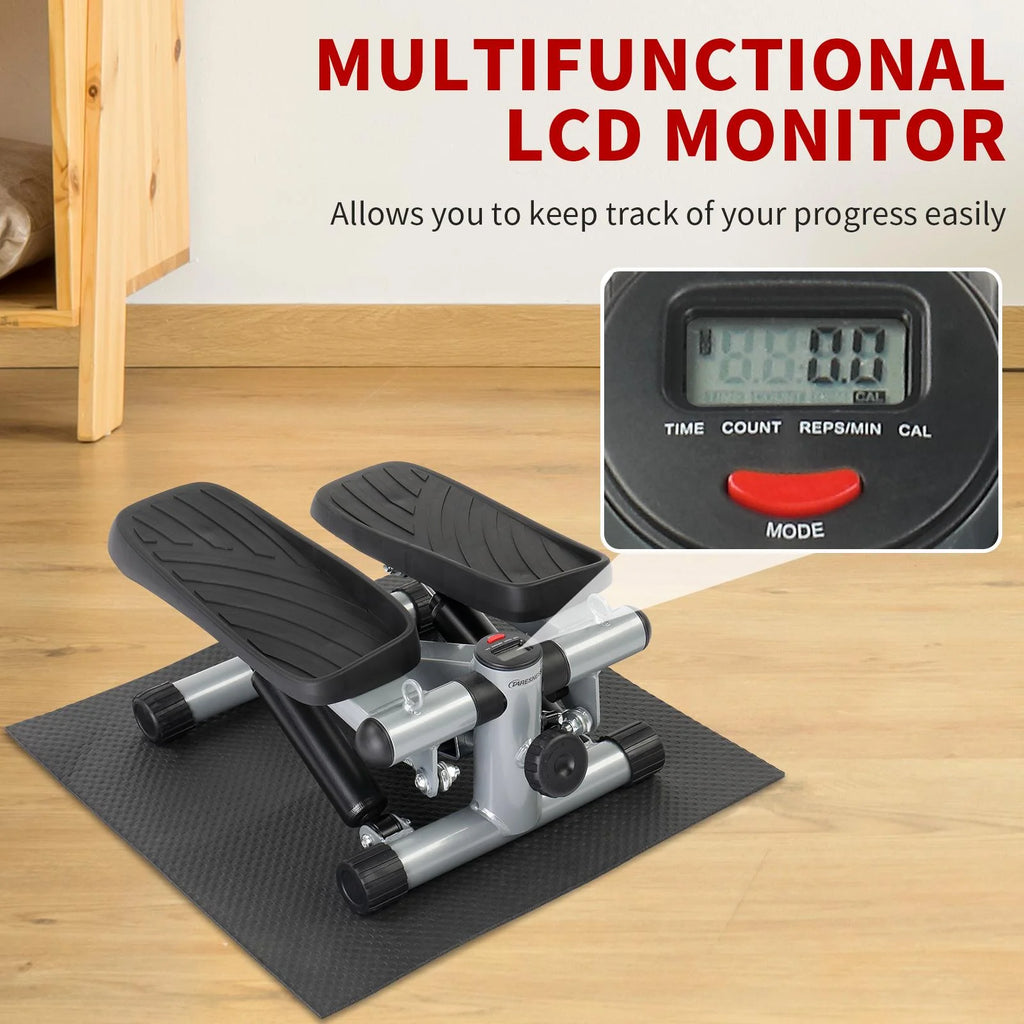 Mini Air Aerobic Stepper with LCD Display & Resistance Bands E877044