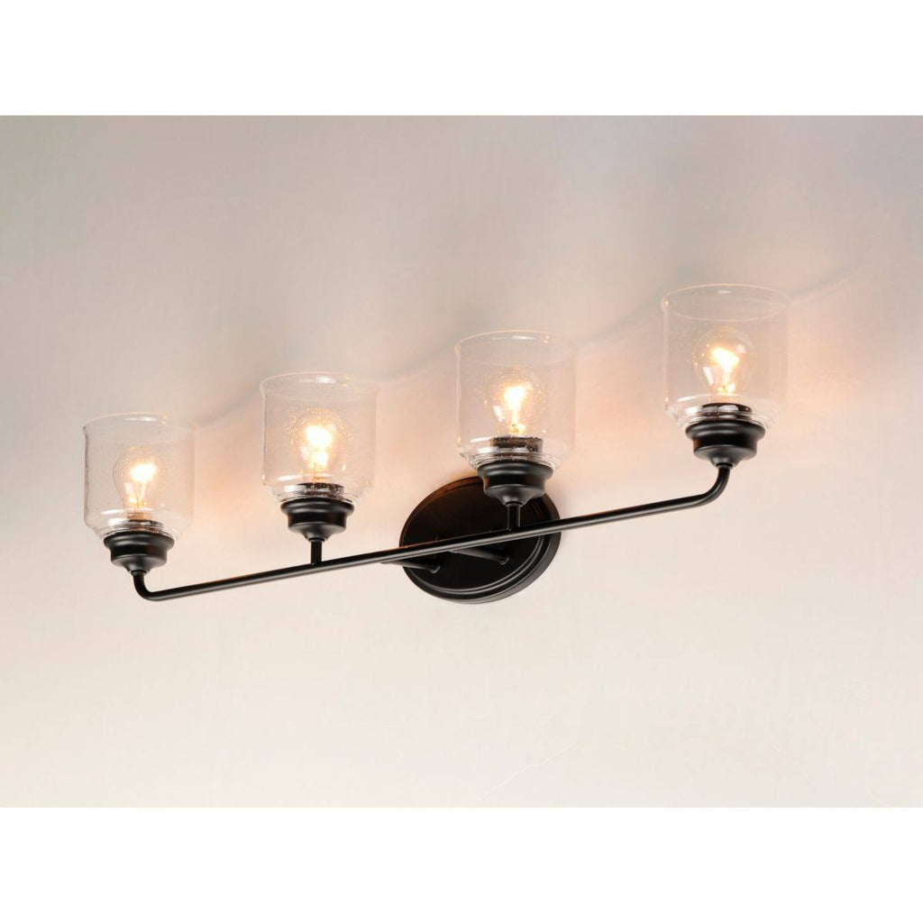 4-Light Black Bath Vanity J345
