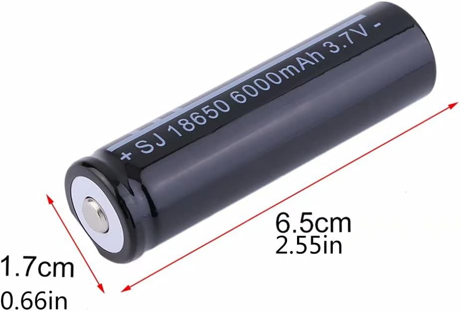 3.7V 6000mAh Rechargeable Button Top Battery 20 Pcs E541