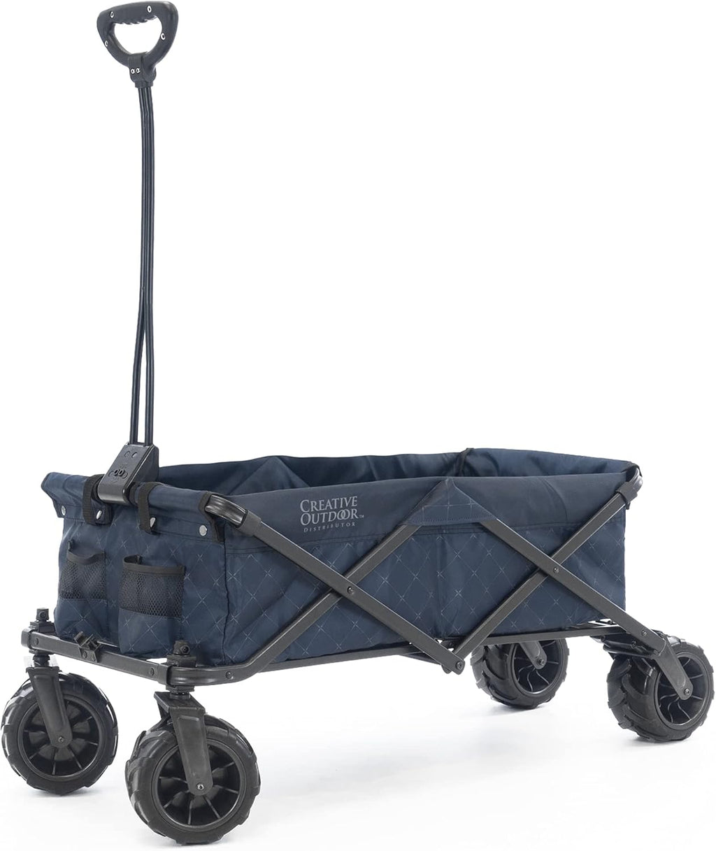 Collapsible Folding Wagon Cart Black & White Stripes N4070