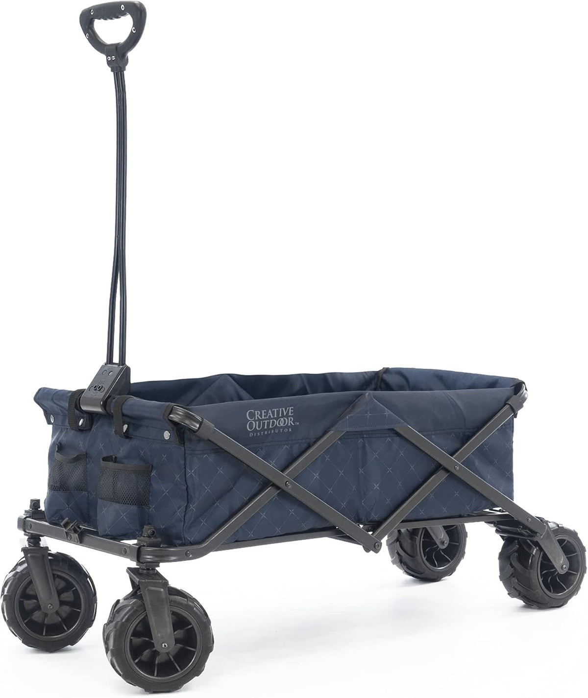 Collapsible Folding Wagon Cart Black & White Stripes N4070