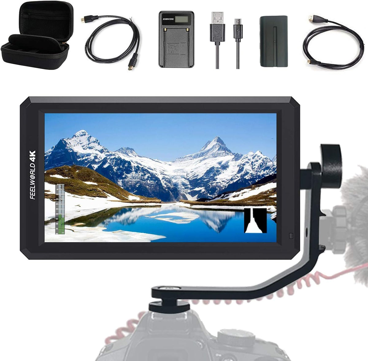 5.7Inch FHD IPS On Camera 4K HDMI Monitor with Swivel Arm I404801