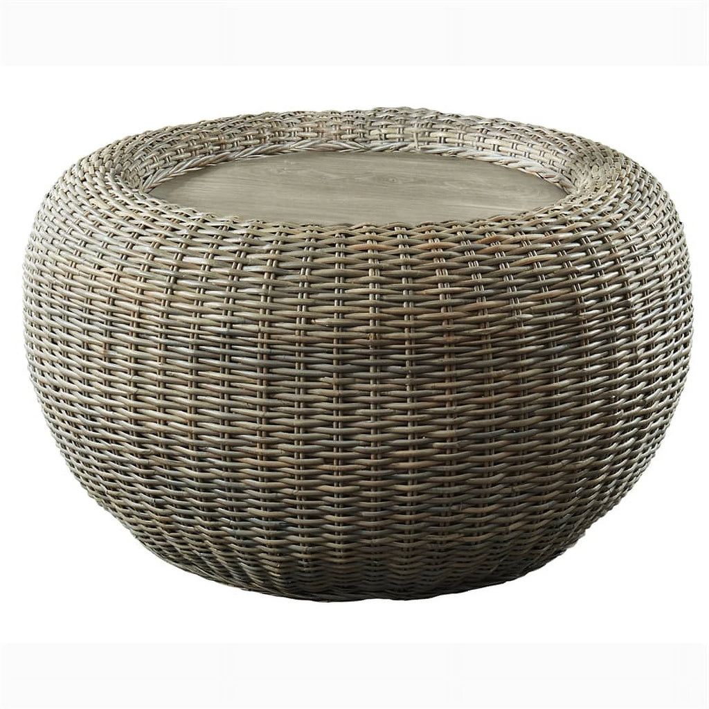 Brown Rattan Coffee Table D574