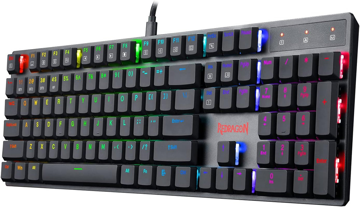 Wireless Bluetooth RGB Backlit Mechanical Gaming Keyboard X754613