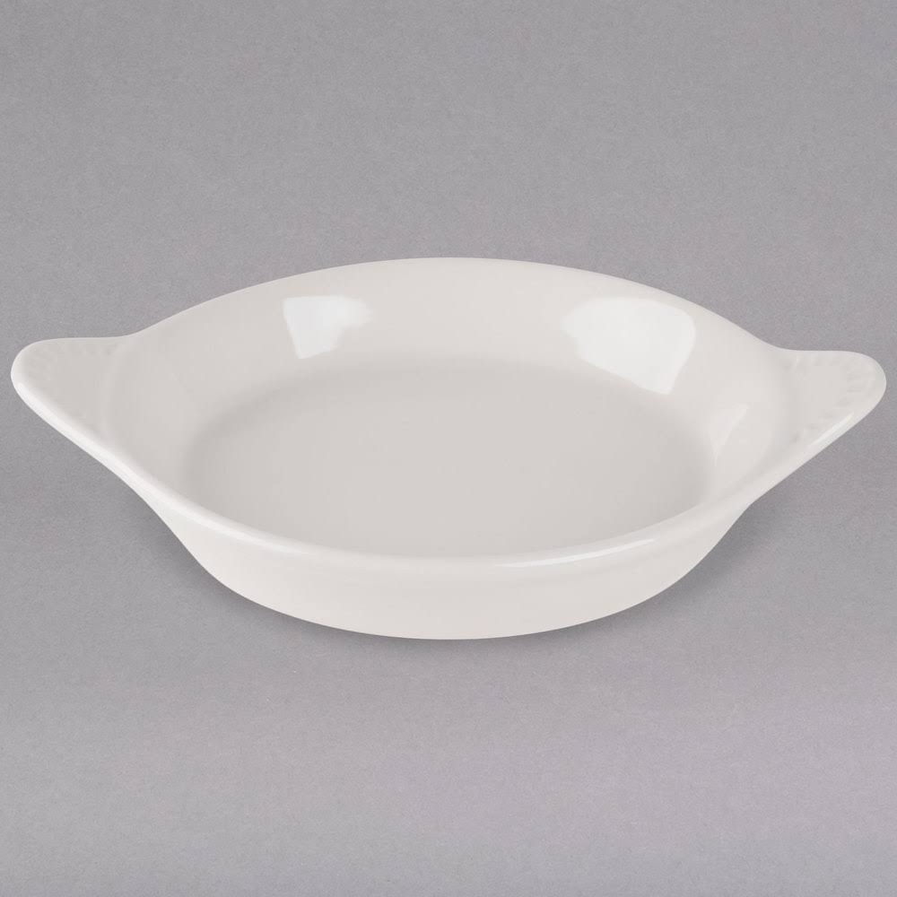11 oz. Eggshell Round China Egg Dish - 12/Case L99244