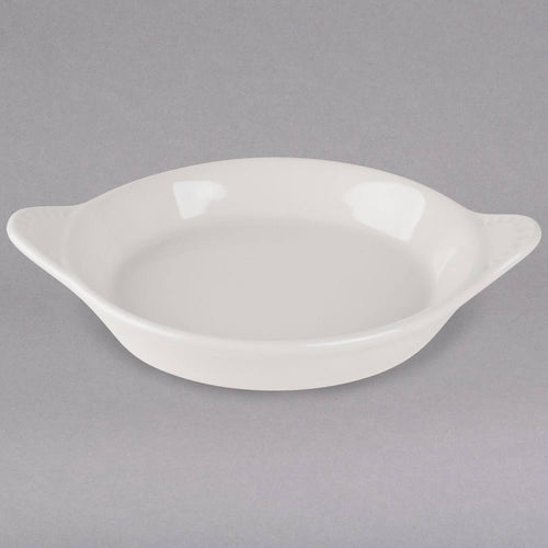 11 oz. Eggshell Round China Egg Dish - 12/Case L99244