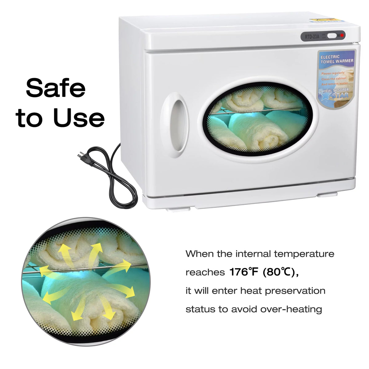 26L 2in1 Towels Warmer Hot Cabinet O331336