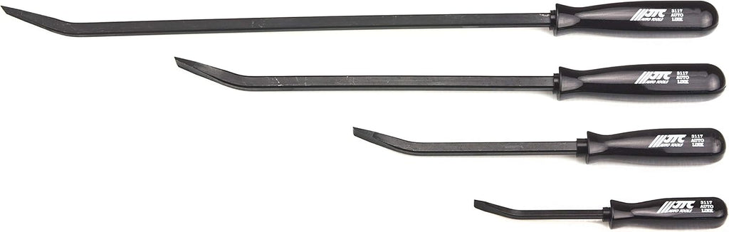 Heavy Duty 4 PC Angled Tip Pry Bar Set with Strike Cap Handle O21911