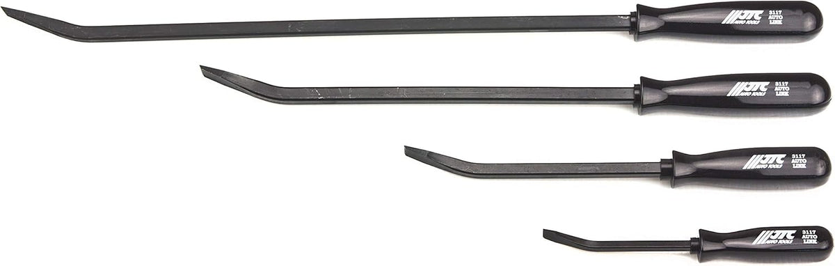 Heavy Duty 4 PC Angled Tip Pry Bar Set with Strike Cap Handle O21911