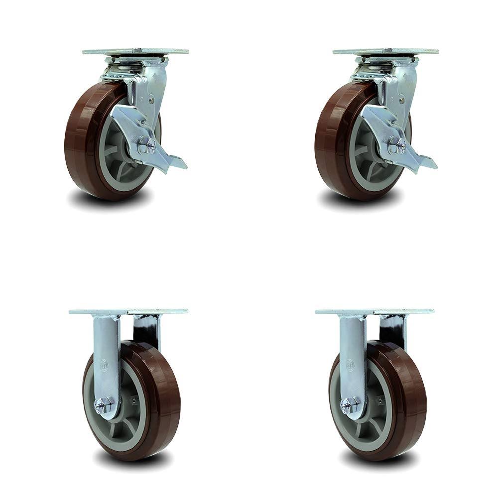 6x22 Heavy Duty Polyurethane Caster Set of 4 N8794