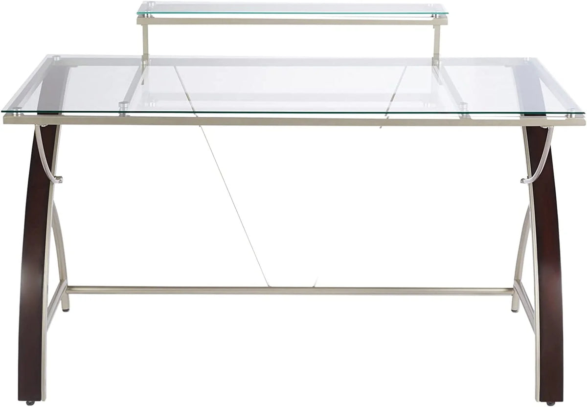 55"W Glass Computer Desk I623484