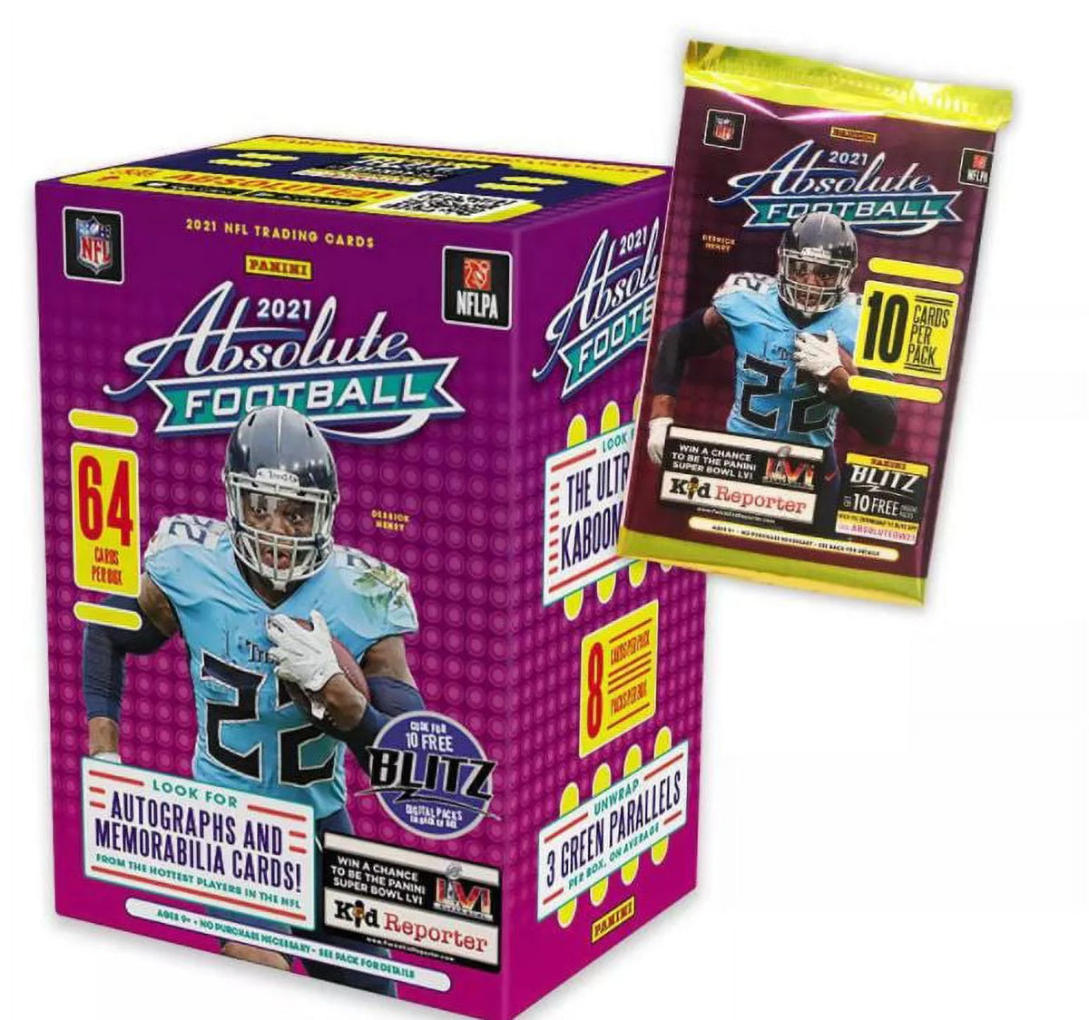 NFL Absolute Football Trading Card Blaster Box Y3102