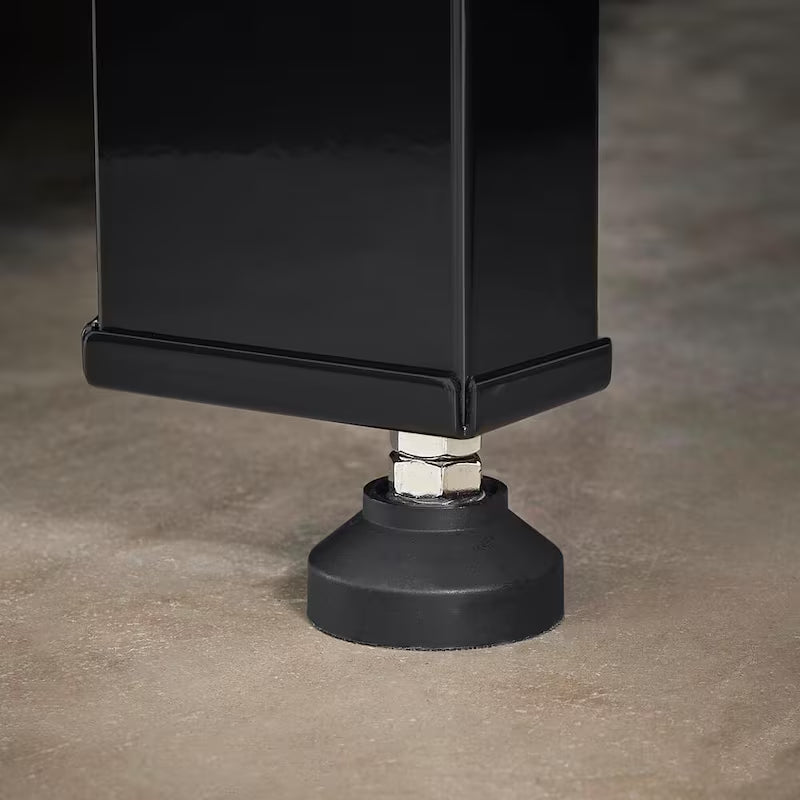 Solid Wood Top Workbench in Black C7139