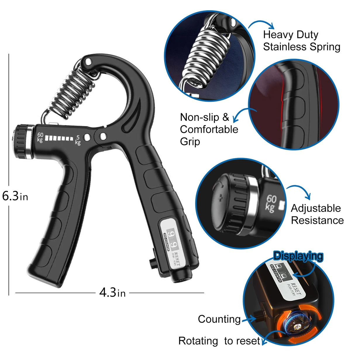 Adjustable Hand Grip Strengthener M4429