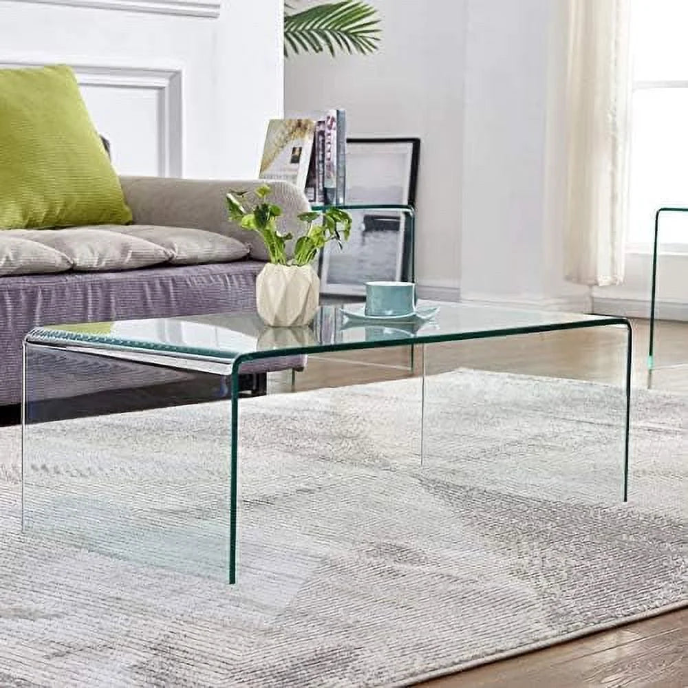Glass End Table 20" x 20 x 19 S9543