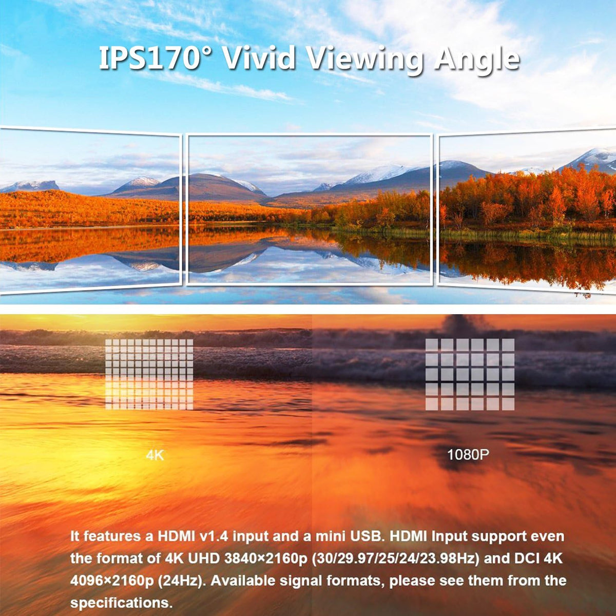 5.7Inch FHD IPS On Camera 4K HDMI Monitor with Swivel Arm I404801