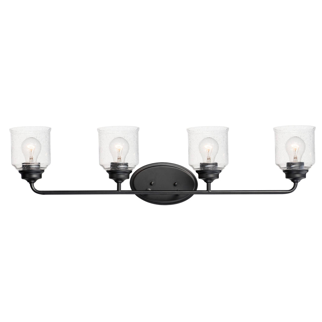 4-Light Black Bath Vanity J345