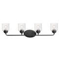4-Light Black Bath Vanity J345