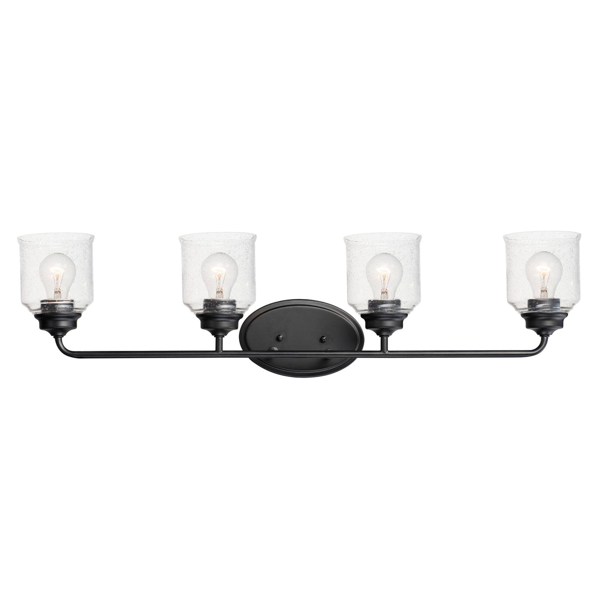 4-Light Black Bath Vanity J345