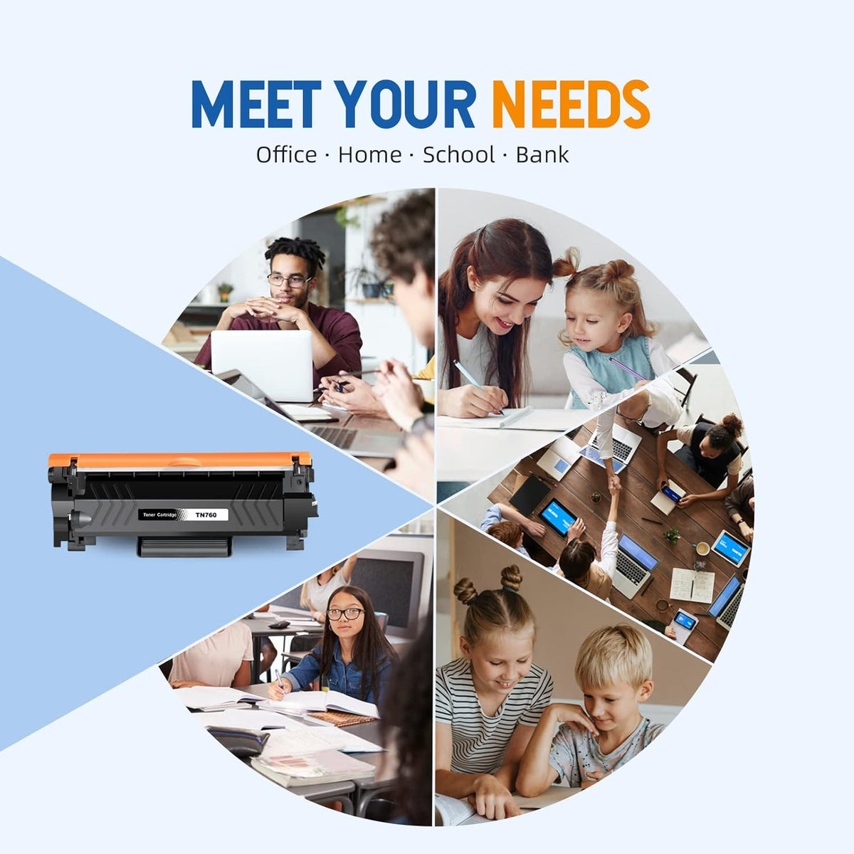 Compatible Toner Cartridge Replacement Black 4 Pack R1356
